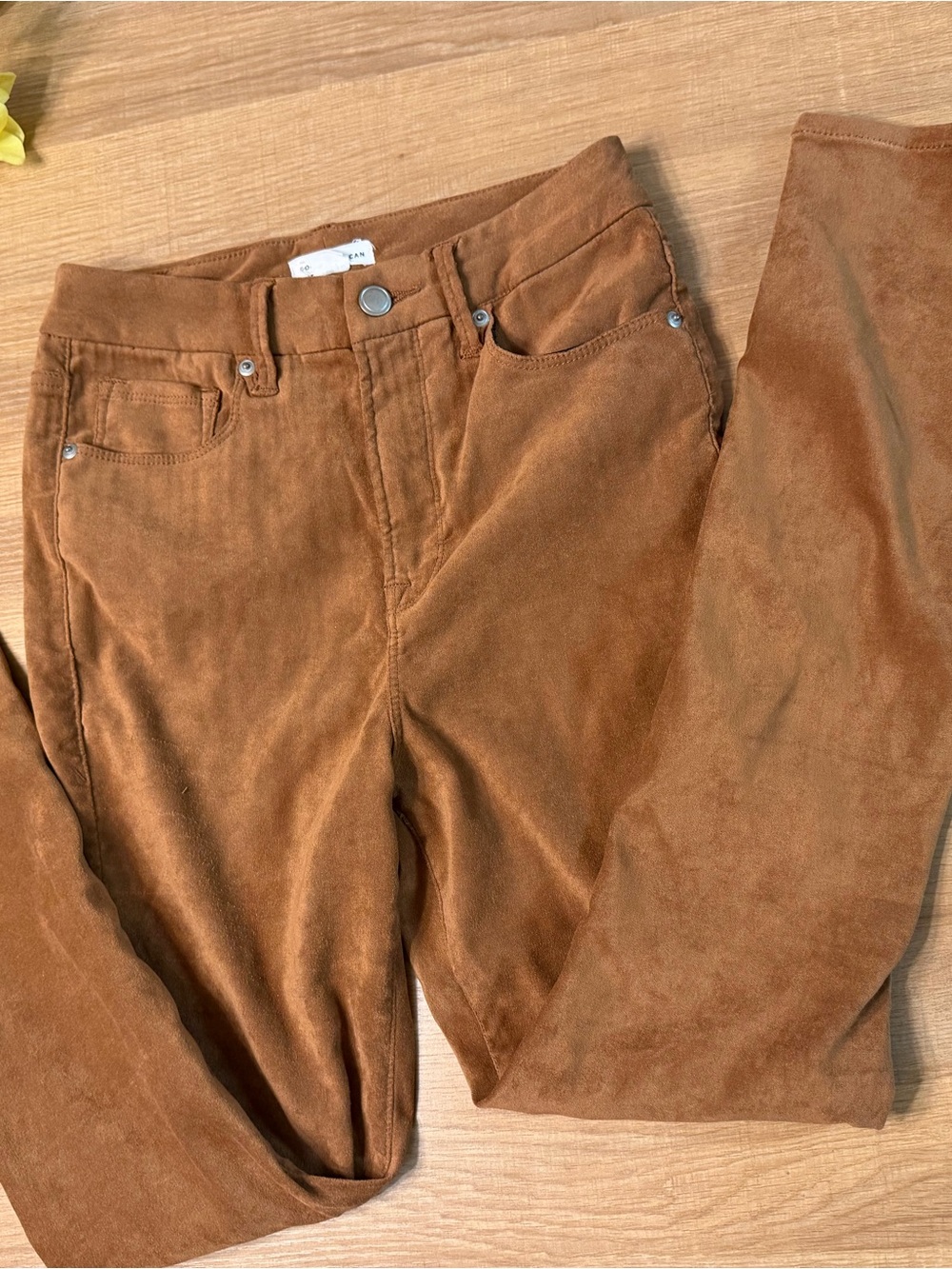 Good American High-Rise Jeans in Warm Chestnut